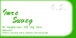 imre suveg business card